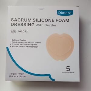 Sacrum Silicone Foam Dressing - Beige